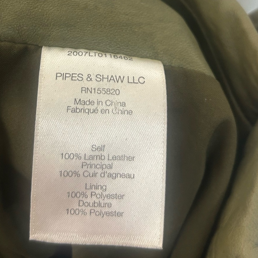 Veronica Beard Sethe Green Moto 100% Lamb Leather Pants size 4 chic 90s feminine - Picture 11 of 14